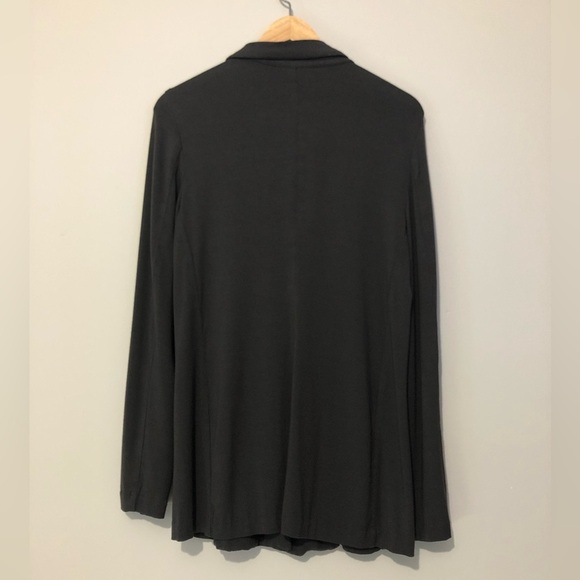 J. Jill Charcoal Relaxed Stretch Blazer Petite Medium Women’s Jacket - Picture 2 of 6